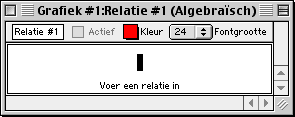 Een Algebra Relatie Venster